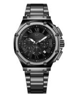 AM1000SS - AMBASSADOR POLISHED TITANIUM / BLACK / SS BAND