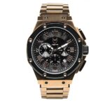 MSTR AM139SS - AMBASSADOR ROSE GOLD / BLACK / SS BAND