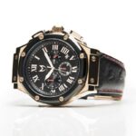 MSTR AM168OB AMBASSADOR / ROSE GOLD WITH BLACK & RED LEATHER BAND - 图片 2
