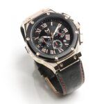 MSTR AM168OB AMBASSADOR / ROSE GOLD WITH BLACK & RED LEATHER BAND - 图片 3