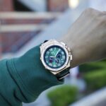 MSTR AM193LB- AMBASSADOR ROSE GOLD / GREEN / LEATHER BAND - Image 3