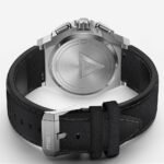 MSTR AM199LB- AMBASSADOR SEMI-POLISHED SILVER / SILVER / LEATHER BAND NEW - Image 3