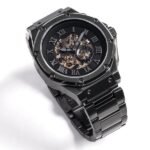AM302SS - MSTR AMBASSADOR AUTOMATIC BLACK / BLACK / SS BAND NEW - Image 2