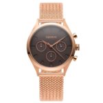 TAYROC ATHENS ROSE GOLD BROWN 36MM
