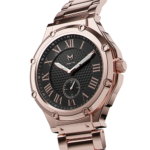 MSTR AU102SS AMBASSADOR ULTRA SLIM ROSE GOLD / BLACK / STAINLESS BAND - Image 2