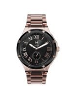 MSTR AU116SS- ULTRA ROSE GOLD / BLACK / SS BAND 37MM
