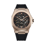 D1 MILANO SKRJ12 ROSE GOLD SKELETON RUBBER 41.5MM