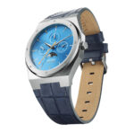 VALUCHI SILVER BLUE LEATHER