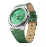 VALUCHI SILVER GREEN LEATHER