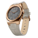 Date Master Series 36mm Leather Mother of Pearl Black
