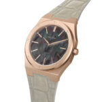 Date Master Series 36mm Leather Mother of Pearl Black - Image 3