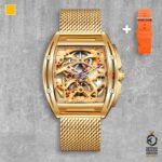 CIGA Design Z-031-SIGO-W35OG Z SERIES GOLD EDITION AUTOMATIC MECHANICAL SKELETON WRISTWATCH