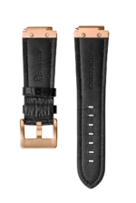 LEATHER WATCHBAND - ROSE GOLD BLACK - Image 2