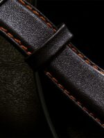MSTR MJ121LB - MAJOR POLISHED SILVER / ORANGE / LEATHER BAND - Image 6