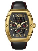 MSTR MJ122LB - MAJOR GOLD / BLACK / LEATHER BAND