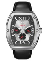 MSTR MJ124LB - MAJOR SILVER / SILVER / LEATHER BAND
