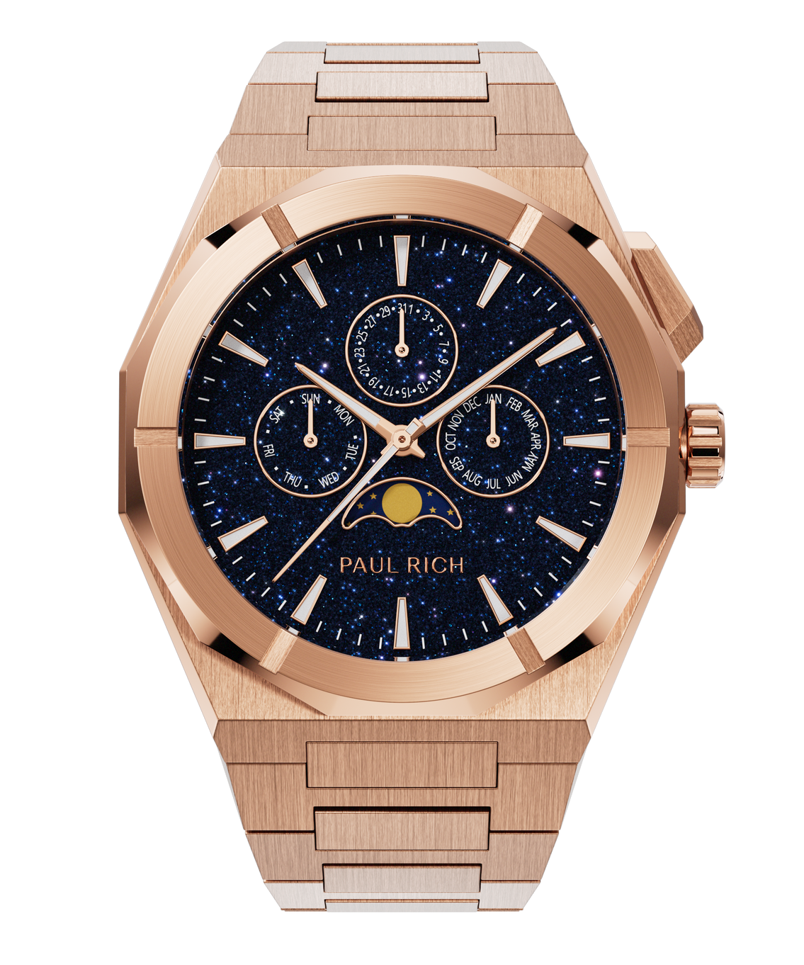 PR88_Stardust_II_Moonphase_Brushed_RoseGoldBlue_Front_2_1135x1362_png_ebc03f4c-876e-4f0a-a278-97ef7c81fb99 PAUL RICH MOONPHASE STAR DUST II ROSE GOLD - Image 1