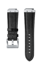 STEEL WATCHBAND - BLACK LEATHER - Image 2