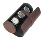 Leather Travel Case Watch Roll SW3502 DBR - Image 4
