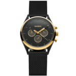 TAYROC SPHINX BLACK GOLD / BLACK MESH STRAP 42mm