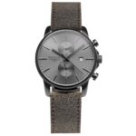 TAYROC TXM092 GUNMETAL / LEATHER STRAP 42mm