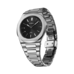 D1 MILANO UHBJ01 GROOVY SILVER BLACK -ULTRA THIN 39mm - Image 2
