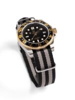 MSTR VO105NS - AUTO VOYAGER SILVER / BLACK & GOLD / NATO BAND - Image 2