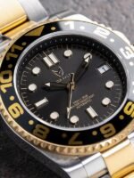 MSTR VO105SS - AUTO VOYAGER SILVER / BLACK & GOLD / SS BAND - Image 6