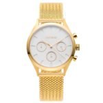 TAYROC VIENNA GOLD WHITE / GOLD MESH STRAP 36mm