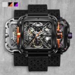 X SERIES X011-BLGO-W25BK 316L STAINLESS STEEL AUTOMATIC MECHANICAL SKELETON WRISTWATCH - Image 7