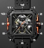X SERIES X011-BLGO-W25BK 316L STAINLESS STEEL AUTOMATIC MECHANICAL SKELETON WRISTWATCH - Image 4