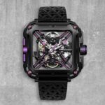 X SERIES X011-BLPL-W25BK 316L STAINLESS STEEL AUTOMATIC MECHANICAL SKELETON WRISTWATCH.