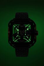 X SERIES X011-BLPL-W25BK 316L STAINLESS STEEL AUTOMATIC MECHANICAL SKELETON WRISTWATCH. - Image 6