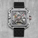 X SERIES X011-SISI-W25BK 316L STAINLESS STEEL AUTOMATIC MECHANICAL SKELETON WRISTWATCH..