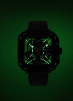 X SERIES X021-TIBU-W25BK TITANIUM AUTOMATIC MECHANICAL SKELETON WRISTWATCH. - Image 6
