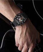 CIGA DESIGN Z031-BLBL-15BK Z SERIES DLC AUTOMATIC MECHANICAL SKELETON WRISTWATCH - Image 9