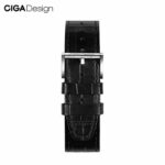 CIGA DESIGN Z031-S1P-S CIGA DESIGN GLOSS LEATHER WATCH STRAP QUICK RELEASE BLACK 22MM