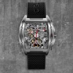 CIGA DESIGN Z031-SISI-W15BK Z-SERIES 316L STAINLESS STEEL AUTOMATIC MECHANICAL SKELETON WRISTWATCH