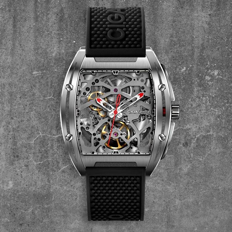 Z031-SISI-W15BKZ-SERIES316LSTAINLESSSTEELAUTOMATICMECHANICALSKELETONWRISTWATCH CIGA DESIGN Z031-SISI-W15BK Z-SERIES 316L STAINLESS STEEL AUTOMATIC MECHANICAL SKELETON WRISTWATCH - Image 1