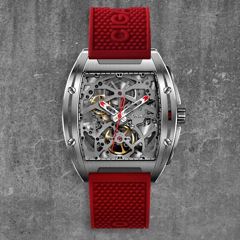 Z031-SISI-W15REZ-SERIES316LSTAINLESSSTEELAUTOMATICMECHANICALSKELETONWRISTWATCH CIGA DESIGN Z031-SISI-W15RE Z-SERIES 316L STAINLESS STEEL AUTOMATIC MECHANICAL SKELETON WRISTWATCH - Image 1