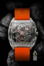 CIGA DESIGN Z031-TITI-W150G Z-SERIES TITANIUM AUTOMATIC MECHANICAL SKELETON WRISTWATCH