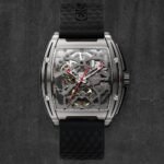 CIGA DESIGN Z031-TITI-W15BK Z-SERIES TITANIUM AUTOMATIC MECHANICAL SKELETON WRISTWATCH