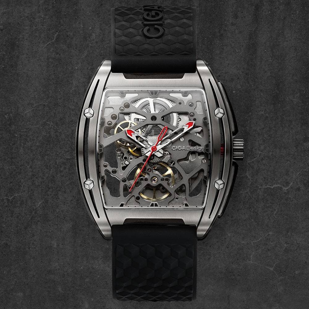 Z031-TITI-W15BK CIGA DESIGN Z031-TITI-W15BK Z-SERIES TITANIUM AUTOMATIC MECHANICAL SKELETON WRISTWATCH - Image 1