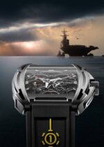 CIGA DESIGN Z031-TITI-W150G AIRCRAFT CARRIER AUTOMATIC MECHANICAL SKELETON WRISTWATCH - Image 2