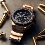 MSTR AM139SS - AMBASSADOR ROSE GOLD / BLACK / SS BAND - Image 4