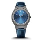 Date Master Series 40mm leather Gunmetal Blue - Image 2