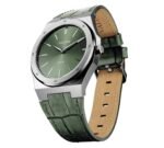 Date Master Series 40mm Leather Silver Green
