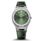 Date Master Series 40mm Leather Silver Green - Image 2