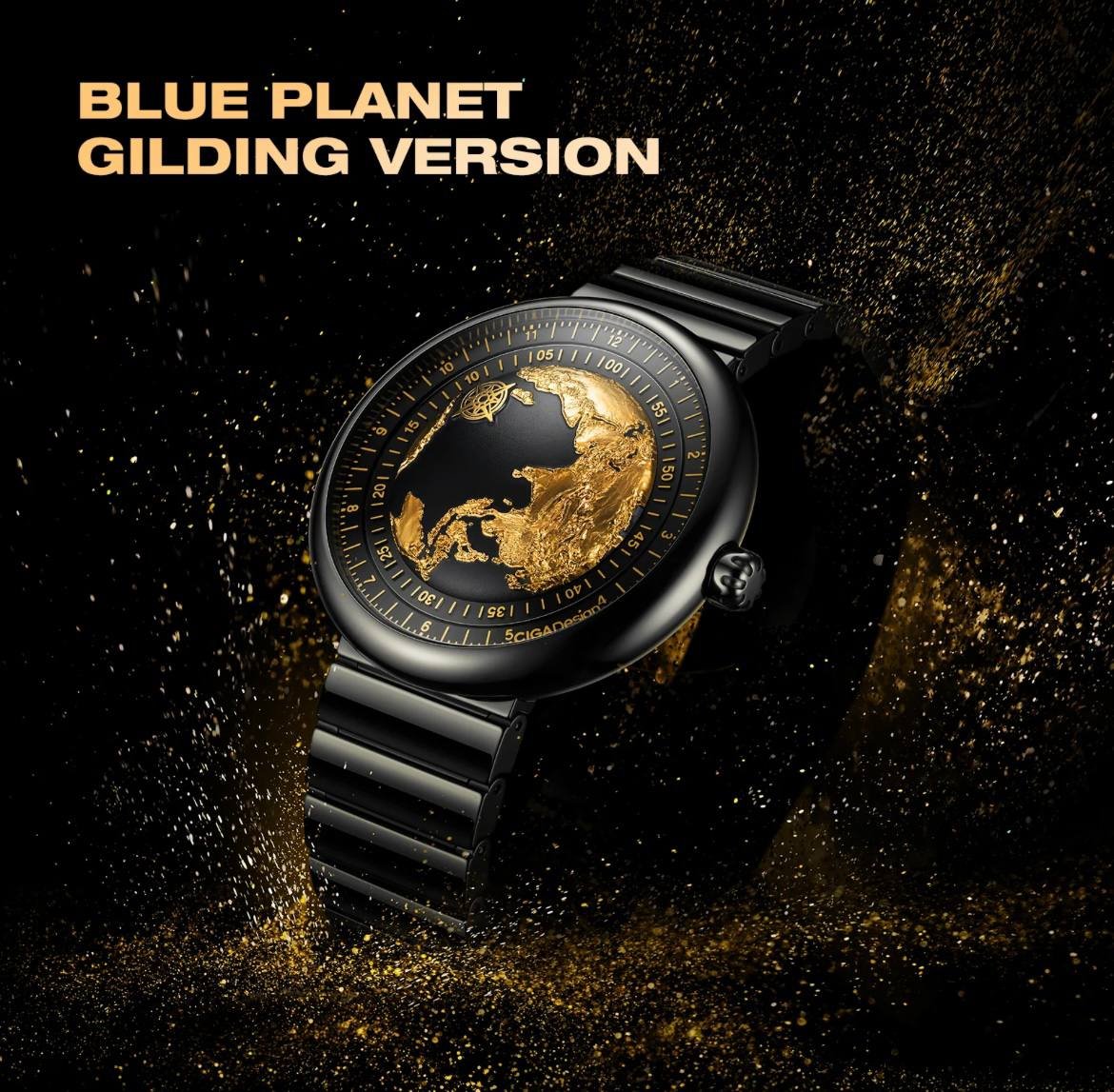 photo_2025-01-23_18-19-17 CIGA Design U031- BG01- W6B7B BLACK Mechanical Watch Series U Blue Planet - Gilding Version - Image 1