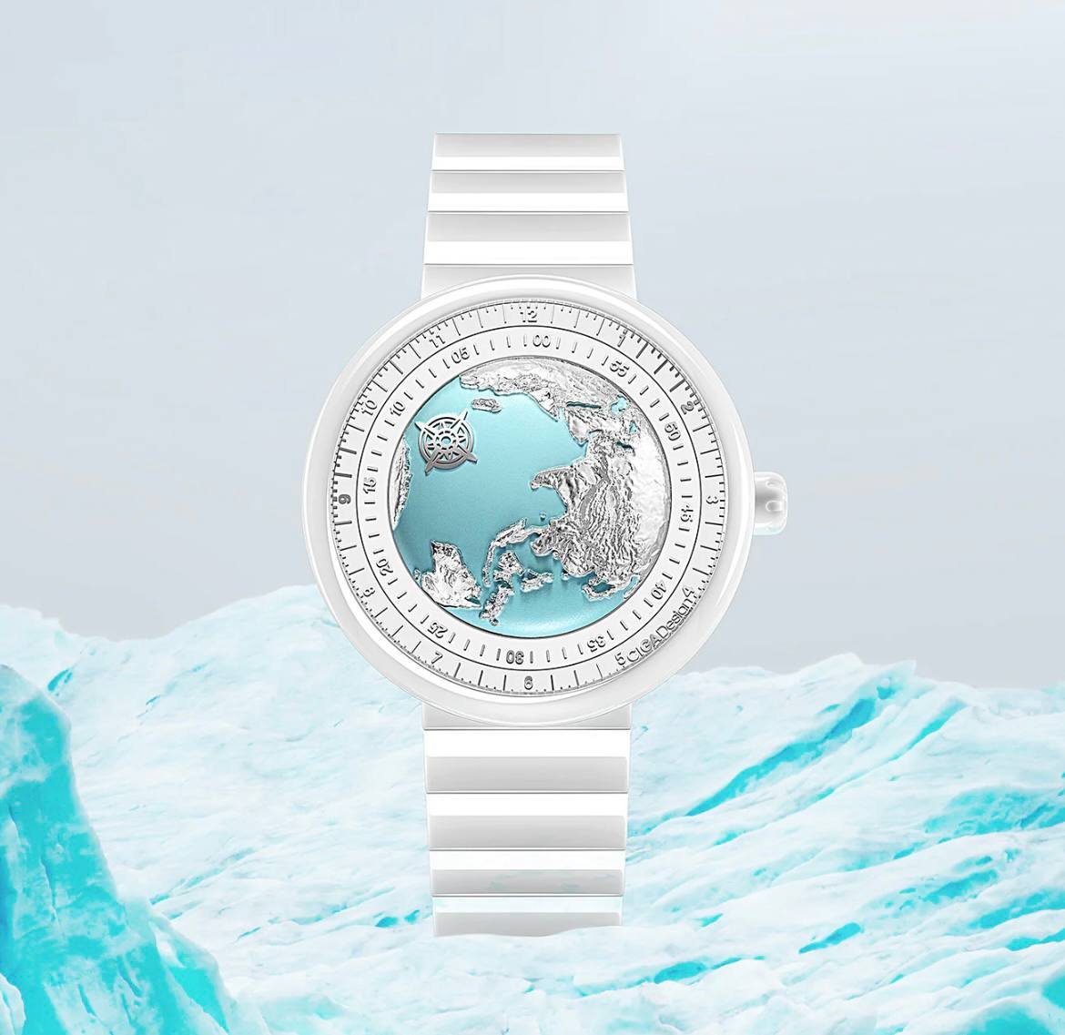 photo_2025-01-23_18-34-00 CIGA Design U031-WU01-W5W7W White Mechanical Watch Series U Ice Age - Image 1